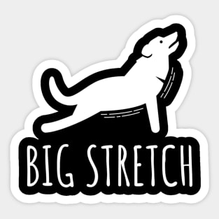 Funny Dog Yoga, Big stretch dog stretching tee, Namaste dog Sticker